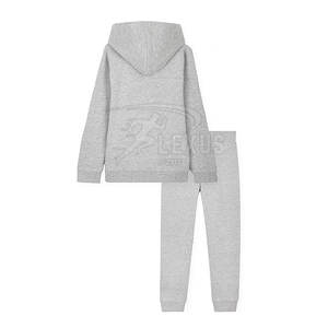 Nouvel arrivage Conception personnalisée enfants survêtement de haute qualité respirant à capuche bas quantité minimale de commande meilleur prix grande taille motif solide pour l'hiver - Product Image 2