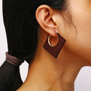 6 pares de pendientes de madera, Pendientes colgantes de lágrima ligeros, pendientes geométricos étnicos africanos, joyería, regalos para mujeres y niñas - Product Image 3