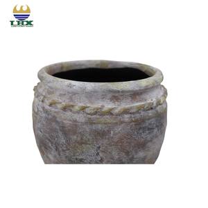 Pot de Vase <span class=keywords><strong>en</strong></span> Céramique Fait Main Moderne Rustique Vintage <span class=keywords><strong>en</strong></span> <span class=keywords><strong>Terre</strong></span> <span class=keywords><strong>Cuite</strong></span>, Finition Antique, Grand Intérieur, Extérieur, Jardin, Décoration de Maison - Product Image 2