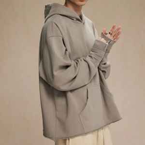 Sweats à capuche unisexe vintage délavés à l'acide en coton pour hommes et femmes - Product Image 2