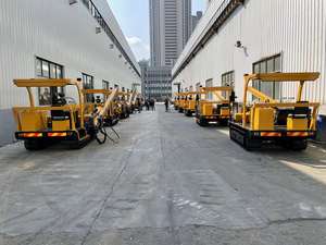 עם מנוע דיזל 70KW תורן גבוה 6 מטר לבניית מפעל PV, Hengxing HXR5 מסלול הידראולי מכונת ריסוק סולארית נהג ערימה - Product Image 5