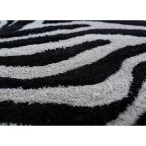 Tapis rectangulaire gris et noir en laine et viscose tufté à la main, motif animalier, épaisseur 10 mm, pour chambre d'adolescent, usage domestique et couloir - Tnq-951 - Product Image 3