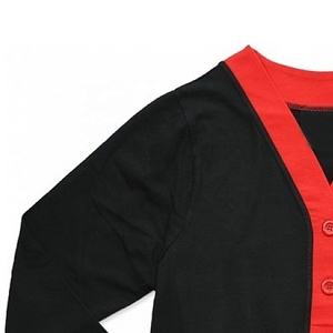 Chandail cardigan unisexe à col en V avec bouton couvert imprimé lettre tricot d'hiver tricoté de créateur Logo personnalisé ODM OEM décontracté - Product Image 3