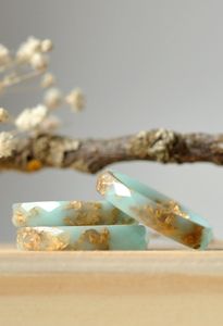 Joyería intrincada resina acrílico pulsera brazalete exagerado deslumbrante Multicolor ancho Irregular cuadrado acrílico pulseras para - Product Image 2