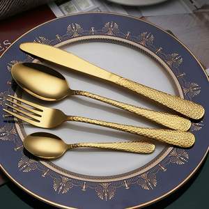 Juego de cubiertos de metal de acero inoxidable con estilo duradero con acabado pulido espejo perfecto para comer en la cocina todos los días - Product Image 6