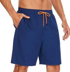 Pantalones cortos deportivos de verano de calle personalizada para hombre, Material de poliéster cómodo, decoración sólida 3D, servicio de cierre con cordón - Product Image 3