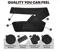 Bandes de poignet respirantes en néoprène antidérapantes de taille personnalisable pour hommes et femmes, pour la musculation, la force athlétique et l'exercice en salle de sport