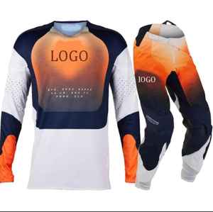 Ensemble de motocross pour hommes en nylon et polyester de haute qualité kits de maillot et de pantalon de course automobile - Product Image 1