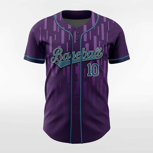 Camiseta de béisbol personalizada de tendencia superior para hombre con logotipo de equipo Camiseta de béisbol de softbol transpirable Técnica impresa - Product Image 1