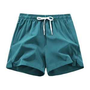 Pantalones Cortos Deportivos Ligeros de Alta Calidad para Hombre, Casuales, para Atletismo, Trabajo, Gimnasio, Uso al Aire Libre, Diseño Sólido, Malla Elástica en la Cintura - Product Image 2