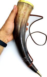 Cornes soufflantes de style viking pour et clubs à thème de klaxon d'enfant et décoration de la maison bon son au prix le plus bas de HF CRAFTS - Product Image 6