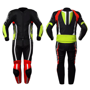 Traje de Motociclismo de Cuero para Hombre, Diseño Personalizado, Protecciones Blindadas CE, Cuero Vacuno Transpirable - Product Image 1