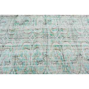 พรมขนาด 6.1x9.1 ฟุต, พรมตุรกีโบราณขนาดใหญ่, พรมขนสัตว์สีน้ำเงิน - Product Image 5