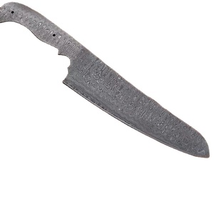 Cuchillo de Chef de Acero de Damasco Forjado a Mano, Personalizado al por Mayor, de Alta Calidad, OEM ODM, Hoja Lisa, Herramienta de Hoja Fija, con Funda de Cuero - Product Image 1