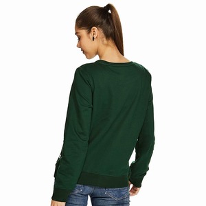 Women's Sweatshirts Fitness Clothing <b>Fleece</b> Crew Neck Gym Cotton Breathable Oversized Wholesale Women's Sweatshirts OEM - Product Image 2