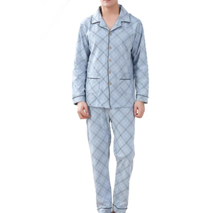 Pijamas para Hombre, Conjunto de Dos Piezas con Camisa, Pijamas Casuales de Manga Larga para Hombre, Traje de Dormir de Seda y Satén - Product Image 3