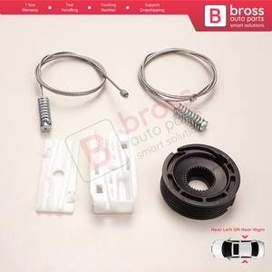 BWR1010 + ชุดซ่อมกระจก BWR5151, ด้านหลังสำหรับ XK8 XKR X100 1997-2006 Coupe เปิดประทุน C2N3913 C2N3914 - Product Image 3