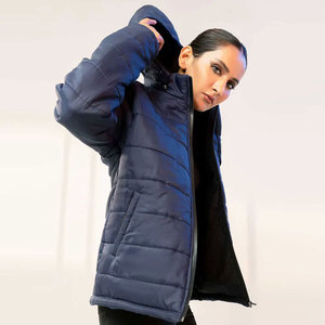 New Arrival Breathable <b>Jacket</b> Spring and Autumn Zipper Hooded Puffer <b>Long</b>-sleeved Custom Design Puffer <b>Jacket</b> - Product Image 3