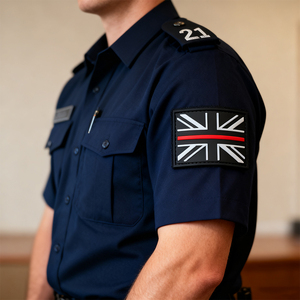 Custom <strong>UK</strong> Flag Thin Line <strong>PVC</strong> Patch Soft Rubber 3D Embossed Label Hook and Loop Backing for Outdoor Gear Backpacks and Jackets - Product Image 3
