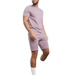 ชุดกางเกงขาสั้นลำลองสำหรับผู้ชายชุด2ชิ้นเสื้อกระดุมแขนสั้นและกางเกงขาสั้นแบบผูกเชือกสำหรับผู้ชายฤดูร้อน - Product Image 6