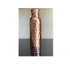Botellas para beber de cobre puro martillado, uso reutilizable gratuito para producto de gran oferta, cobre natural pulido, precio bajo - Product Image 6