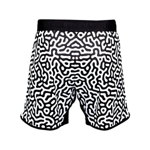 2024 Meilleur Short MMA Taekwondo Rapide Pas Cher Taille Personnalisée 100% DERNIÈRE VOIE BRILLANTE INTERNATIONAL Poches à Motif Technique Sublimée - Product Image 2