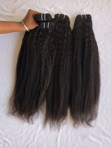 ผมต่อสำหรับผู้หญิงสีดำสนิทจัดแนว100% หนังกำพร้าผมบริสุทธิ์ - Product Image 3