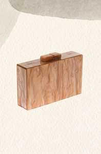 Pochette design faite à la main en résine fermeture ouverte soirée mariée dames fronde robe de style tendance nouvellement arrivée - Product Image 6