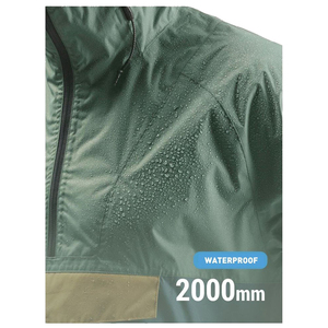 Veste de pluie OEM pour hommes, vente en gros, veste de pluie imperméable, respirante et légère pour hommes - Product Image 3