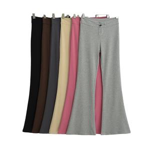 กางเกงลำลองเอวยางยืดผ้าโพลีเอสเตอร์เนื้อนุ่มระบายอากาศได้ดีสำหรับผู้หญิง - Product Image 6