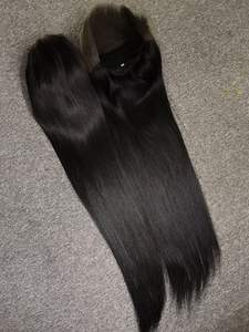 Vente en gros de haute qualité naturelle droite Remy vierge cheveux humains couleur noire extensions de perruque pour les femmes de vietnamien - Product Image 3