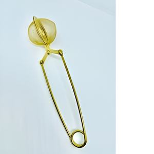 Modern Handwoven Metal <b>Tea</b> <b>Infuser</b> with Rustic Gold Finished for <b>Loose</b> Leaf <b>Tea</b> Home & Kitchen Use - Product Image 4