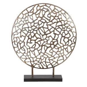 Nouvelle dernière Sculpture en laiton en métal de qualité supérieure Cosmos Sculpture en métal pour bureau Sculpture de bureau Statue de Table décorative - Product Image 1