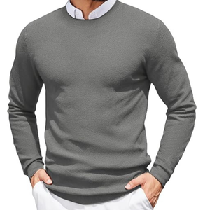 Pour l'hiver pull en tricot fin style 100% coton biologique OEM personnalisé avant Logo mode pull tricots en vrac vente en gros usine - Product Image 2