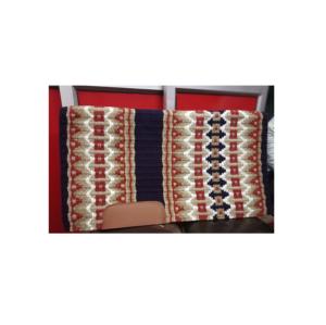 Tapis de selle de cheval de dressage en laine et cuir de Nouvelle-Zélande produit manufacturé rempli de coton pailleté de style occidental - Product Image 4