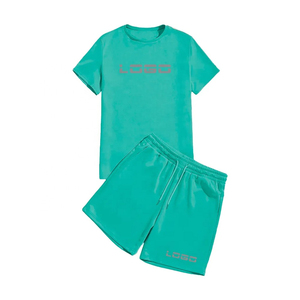 Ensemble de shorts pour hommes Vêtements d'été Ensembles de jogging pour hommes Manches courtes avec short Ensembles d'été pour hommes en coton - Product Image 5