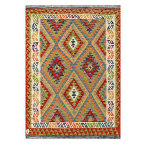 พรมกิลิม ไมมาณา อัฟกานิสถาน ขนาด 190 x 135 ซม. พรมปูพื้นและชุดพรม - Product Image 1