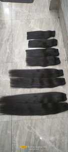 ผมต่อแบบเส้นตรง ALVI พรีเมียม อินเดียน เรมี่ เวอร์จิ้น บัลค์ ฮิวแมน เฮร์ เอ็กซ์เทนชั่นส์ แบบดับเบิ้ลดรอว์น ปลายผมเรียบลื่น แบบวอเตอร์เวฟ เป็นมิตรต่อสิ่งแวดล้อม น้ำหนักเบา - Product Image 2