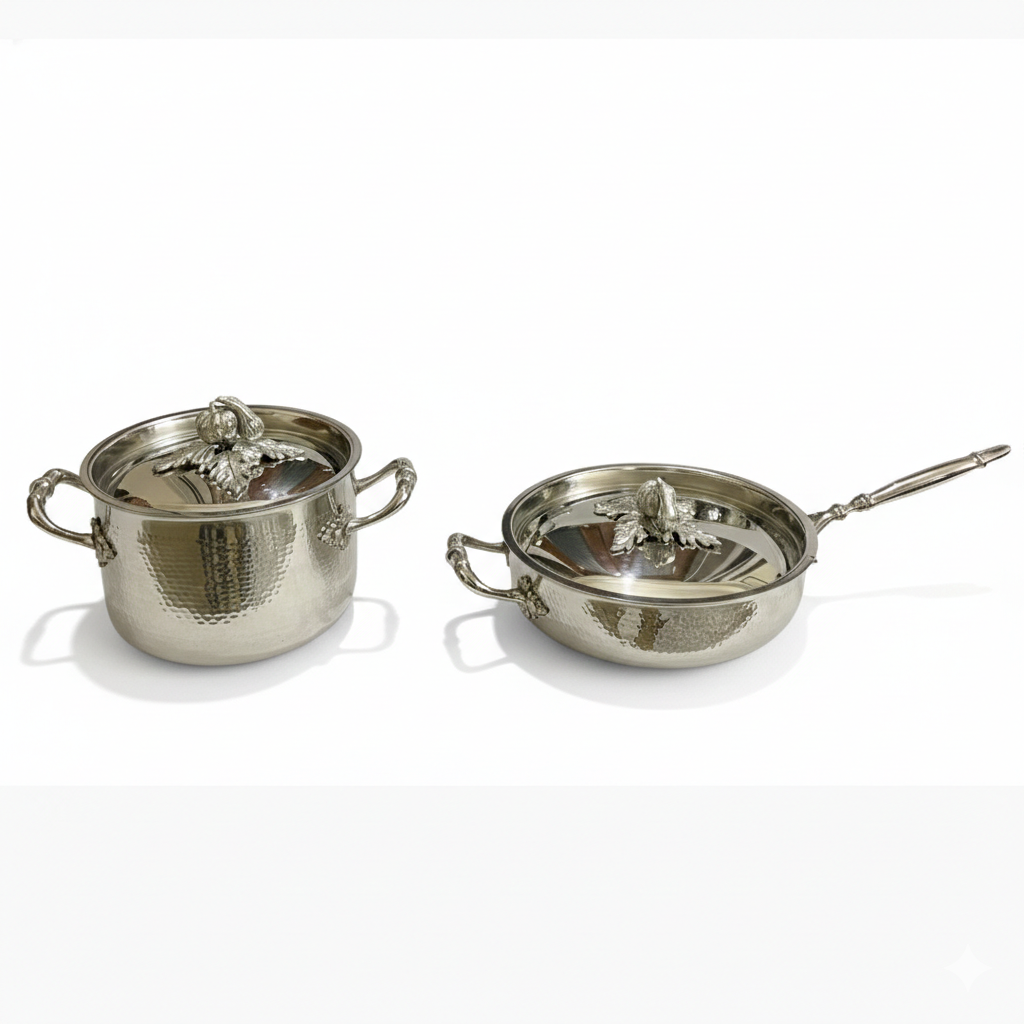 Stainless Steel with Silver Top