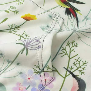 Sweat-shirt à capuche unisexe à imprimé floral d'oiseaux, en coton mélangé doux, décontracté, streetwear pour hommes et femmes - Product Image 4