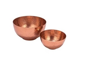 Superior Quality round <b>Copper</b> Fruit Bowl Good Quality Metal Dinnerware Kitchenware <b>Accessory</b> with Hanging Feature - Product Image 1