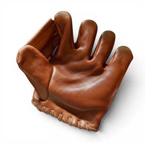 Gant de baseball en cuir souple vintage rétro beige Geoffrey - Style classique Taille L Tressé Confortable pour lancer droitier/gaucher - Product Image 1