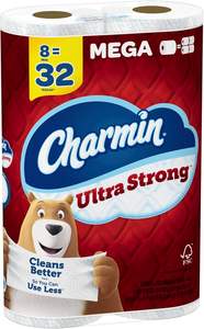 Papel Higiénico Charmin Ultra Strong de 2 Capas, Rollo Mega, Blanco, 242 Hojas por Rollo, 8 Rollos por Paquete, Caja de 4 Paquetes - Product Image 3