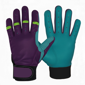 Gants de frappe de baseball professionnels personnalisés en gros, OEM, poignée en cuir de vache antidérapante pour joueurs adultes et jeunes - Product Image 2