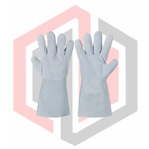 Gants en cuir fendu pour pompiers et soudeurs, antidérapants, résistants à la chaleur, résistants aux déchirures, anti-coupures, respirants, sans silicone - Product Image 1