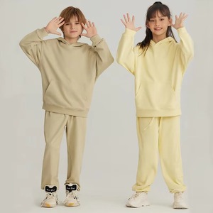 ชุดวอร์มผ้าฝ้ายสำหรับเด็กแบบมีฮู้ดสำหรับวิ่งชุดวอร์ม100% สำหรับเด็ก - Product Image 1