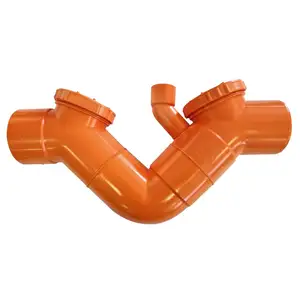 Enhanced-Drainage Top PVC Vent Siphon - Dual-Cap Design for Flexible Plumbing Solutions - Streamlines Water Management