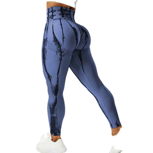 Venta caliente mujeres Tie Dye Legging estilo personalizado suave llegada sublimación excelencia calidad cintura elástica mujeres Yoga Leggings - Product Image 4