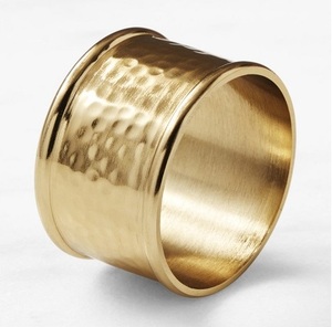 Export Quality Shiny Silver & Gold Metal Napkin Ring Round Shape for Wedding Dinner <b>Party</b> <b>Table</b> Decor Napkin Holder - Product Image 6