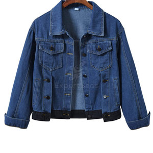 Bas quantité minimale de commande Femmes Jeans Vestes Respirant Femmes Jeans Vestes Conception Personnalisée Femmes Jeans Veste - Product Image 1